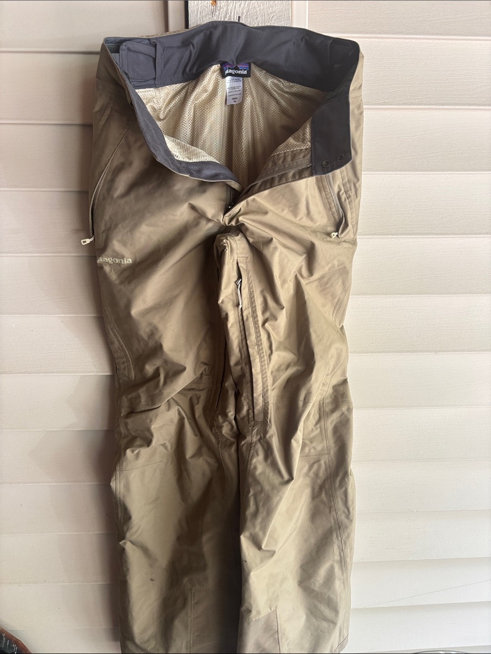 Patagonia Men's Khaki/Tan Waterproof Outdoor Pants